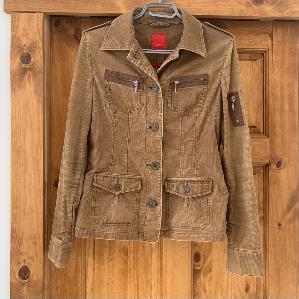 Esprit Brown Cotton Utility Jacket